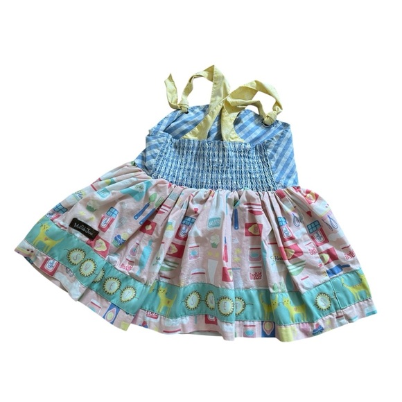 Matilda Jane Girls Dress Size 4 In the Kitchen Sleeveless Sweet Straps - Picture 6 of 8